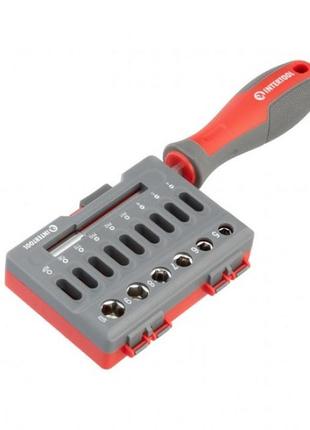 Отвертка с комплектом насадок 16 ед intertool vt-3345