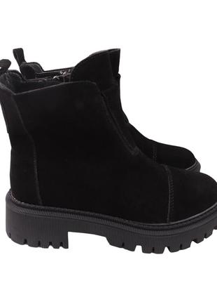 Ботинки женские li fexpert черные натуральная замша, 36