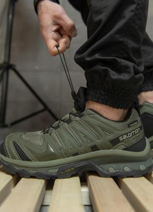Зимние мужские термо кроссовки salomon масло