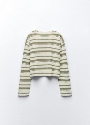 Смугастий светр від zara, розмір m*7 фото