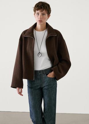 Вовняна куртка massimo dutti 6777/926