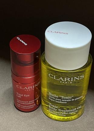 Clarins total eye lift та body treatment oil "tonic'"