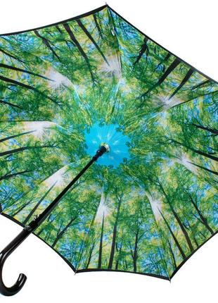 Женский зонт-трость полуавтомат (full754-sunburst) 95 см fulton черный (2000001297070)6 фото