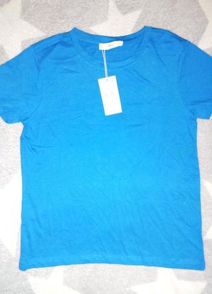 Синя жіноча футболка5 фото
