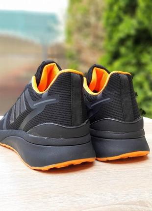 Adidas nova черные с оранжевым4 фото