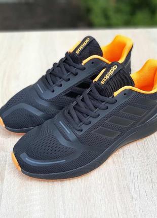Adidas nova черные с оранжевым6 фото