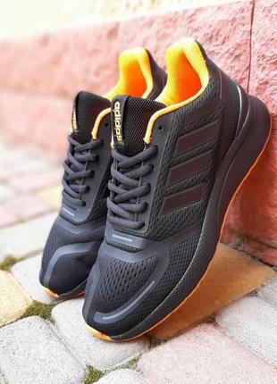 Adidas nova черные с оранжевым8 фото