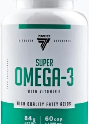 Омега-3 trec nutrition super omega-3 60 капс