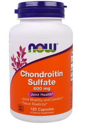 Хондроитин now foods chondroitin sulfate 600 mg 120 капсул
