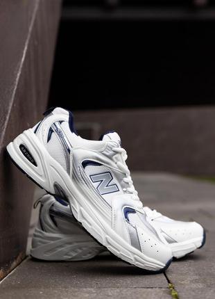 Мужские кроссовки new balance белые спортивные легкие кроссы нью беланс мужская летняя обувь