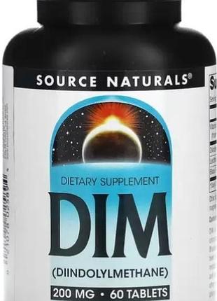 Дииндолилметан source naturals dim 200 mg 60 tab