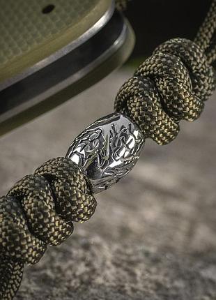 M-tac темляк zeus stainless steel olive8 фото