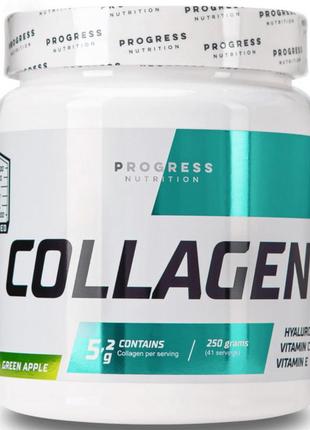 Колаген з гіалуроновою кислотою progress nutrition collagen 250г