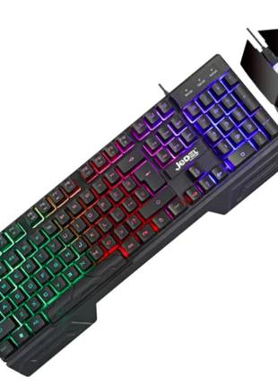 Ігрова клавіатура з мишкою і підсвічуванням jedel gk110+