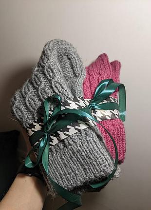 Новорічні в'язані шкапретки ручна робота