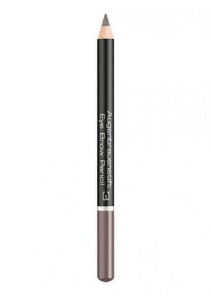 Карандаш для бровей artdeco eyebrow pencil #3 soft brown