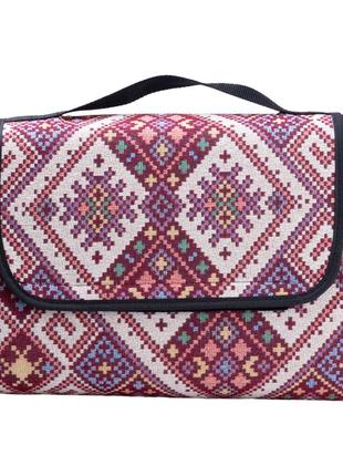 Коврик для пикника жаккардовый, красный