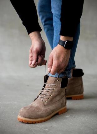 Качественные ботинки timberland коричневые 42