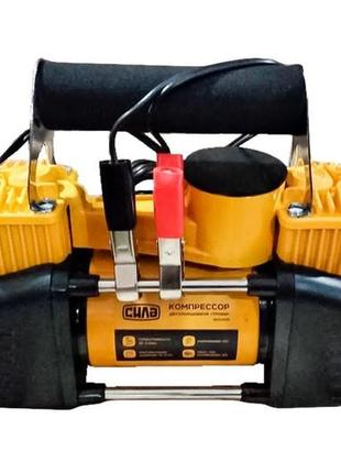 Мінікомпресор автомобільний сила — 12 в x 10 bar x 85 л/хв, двопоршневий