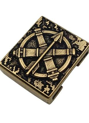 Клипса molle "ппо" бронза ручное литье 2