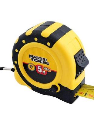 Рулетка mastertool - 8 м х 25 мм магнит