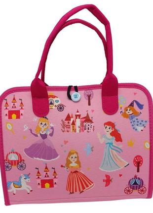 Дитяча розвиваюча сумочка-логіка xx4028 тактильні, розвиваючі вправи, з фетру