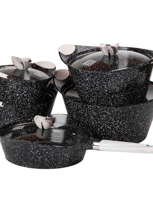 Набор посуды из 5 предметов, алюминий, толстое дно mgc