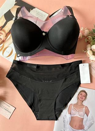 Комплект женского нижнего белья на чашку c черный