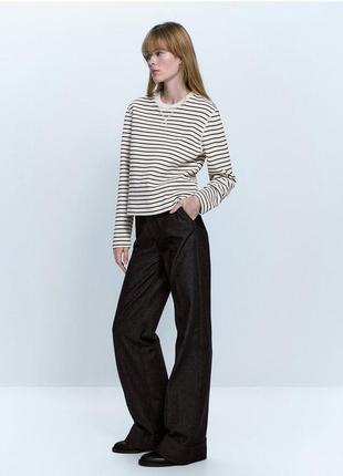 Светр гольф світшот в смужку massimo dutti