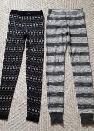 Фирменные лосины для девочки пакет 2 шт р.146-152