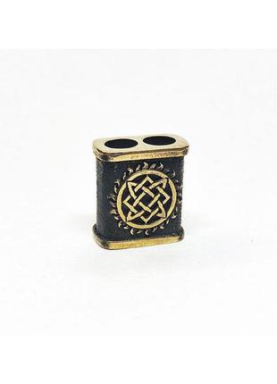 Бусина "звезда лады" для браслета латунь ручное литье