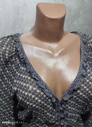 602.романтическая шелковая блузка итальянского бренда класса люкс i blues, made in italy3 фото