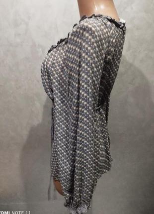 602.романтическая шелковая блузка итальянского бренда класса люкс i blues, made in italy4 фото