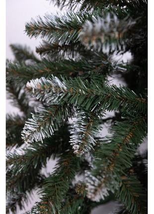 Искусственная елка королева 1,5 метра с заснеженными кончиками , штучная елка с...