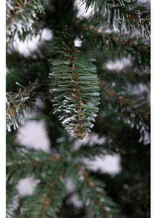 Искусственная елка королева 1,5 метра с заснеженными кончиками , штучная елка с...