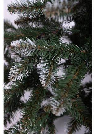 Искусственная елка королева 1,5 метра с заснеженными кончиками , штучная елка с...