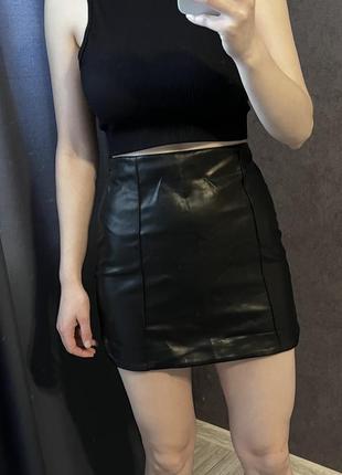 Кожаная юбка юбка