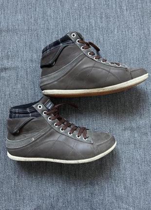 Кроссовки кеды теплые зима нубук
