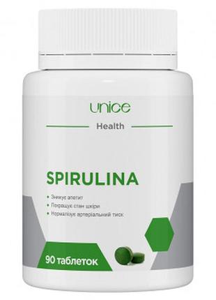 Дієтична добавка "spirulina" unice, 90 таблеток