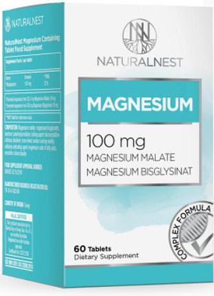 Диетическая добавка "магний" naturalnest, 60 таблеток