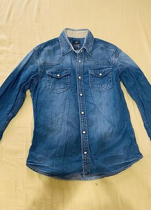 Фірмова джинсова сорочка we s-m
