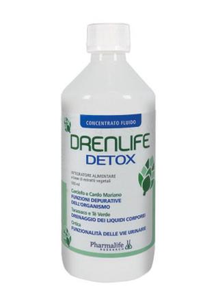 Пищевая добавка для выведения токсинов и восстановления обмена веществ drenlife "детокс", 500 мл