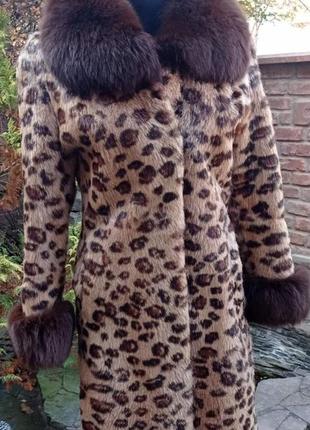 Шуба лео из стерженьной нутрии