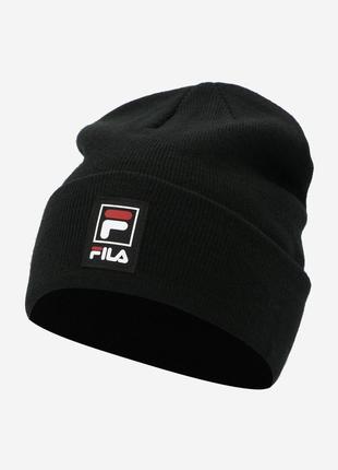 Женская черная шапка fila оригинал