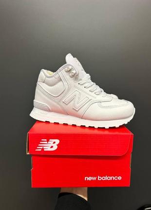 New balance 574 white (хутро) суперціна