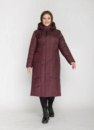 Жіночий пуховик великих розмірів, розміри 48-66