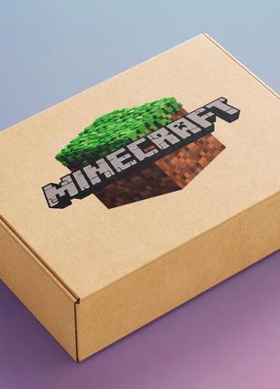 Подарунковий бокс набір сувенірів minecraft майнкрафт ігровий бокс