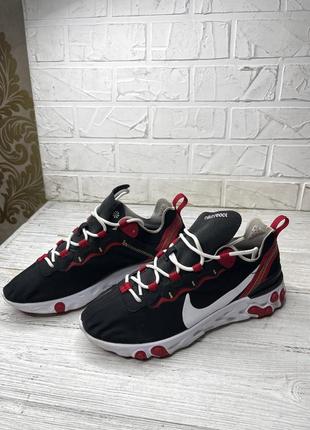 Крутые кроссовки nike react element 55 черные