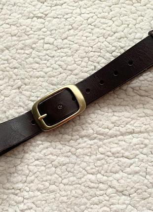 Шкіряний ремінь колір шоколад