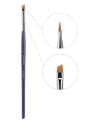 Creator synthetic №5 кисть скошеная для покраски бровей brow brush / alla zayats